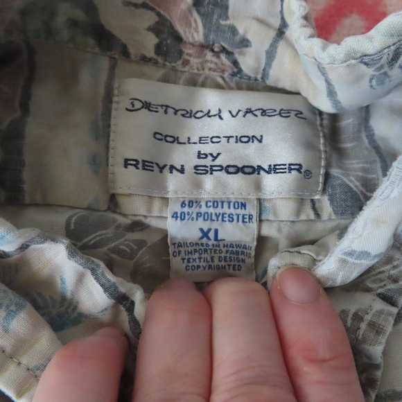 Reyn Spooner Dietrich Varez Men's XL Catholic Father Damien Hawaiian Aloha Shirt - Picture 8 of 8